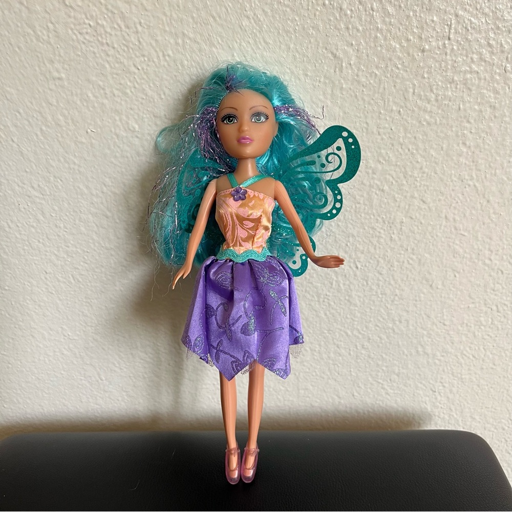 Funville Sparkle girlz fairy doll with blue and purple dress